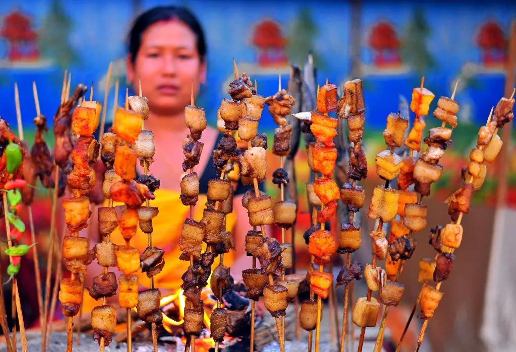 Pork Stall at Baokhungri Festival