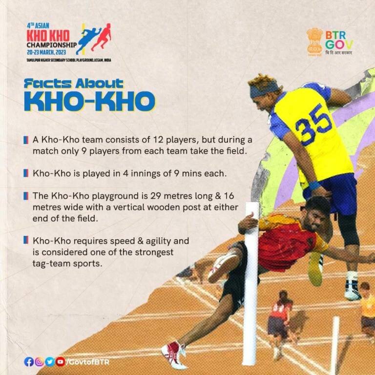 Facts about Kho-Kho - 4th Asian Kho Kho Championship 2023