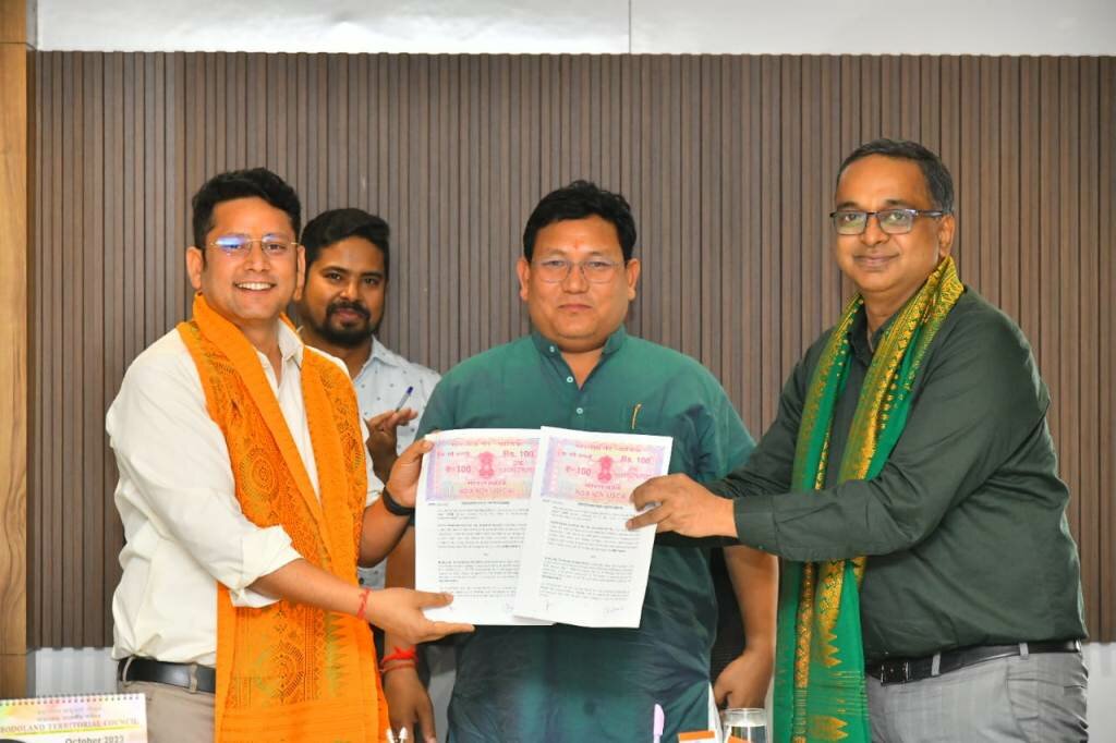 BTR Govt and Allen Coaching Institute signs MoU in Kokrajhar for Bodofa Super 50 Medical Mission