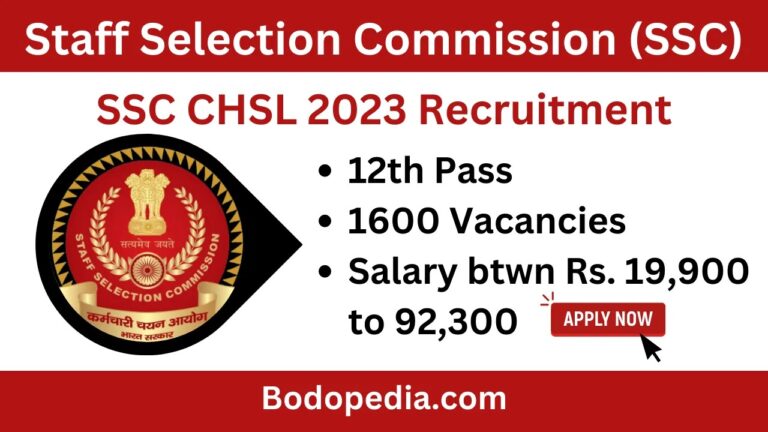 SSC CHSL Recruitment 2023