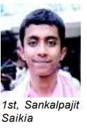 Arts Rank 1 Sankalpjit Saikia