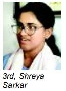 Arts Rank 3 Shreya Sarkar