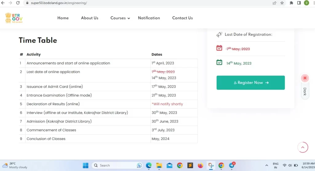Bodofa Super 50 Engineering Result Update on super50.bodoland.gov.in