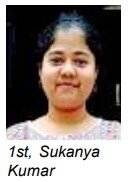 Commerce Rank 1 Sukanya Kumar