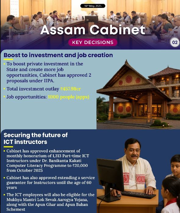 Assam Cabinet 16 May 2025