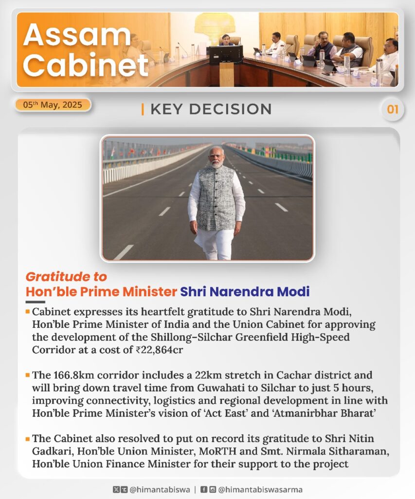 Assam Cabinet Meeting 5 May 2025