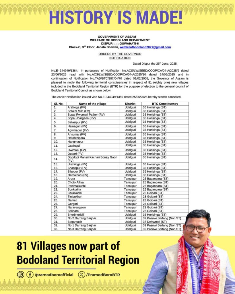New Villages in BTR page 1