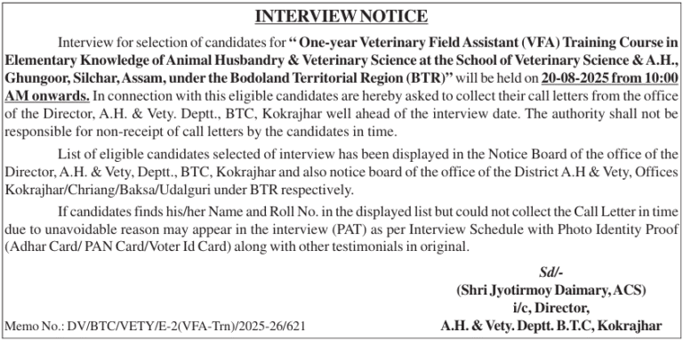 BTR VFA PAT Interview